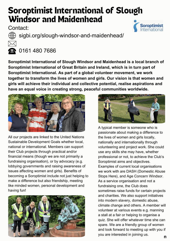 Soroptimist International of Slough Windsor and Maidenhead